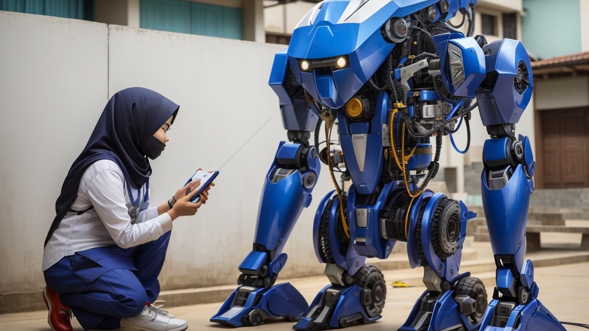ilustrasi robot ai