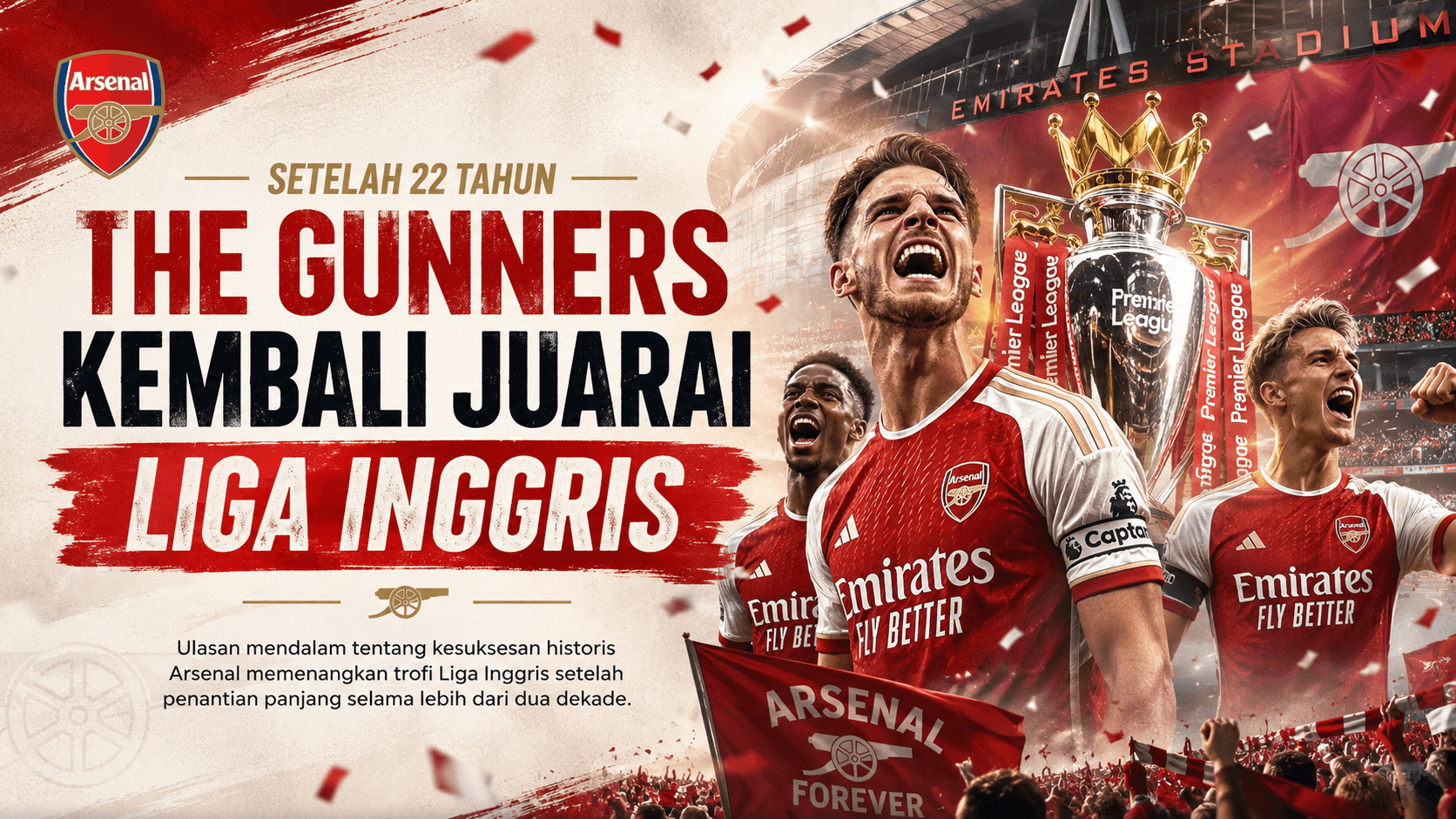 The Gunners Liga Inggris Setelah 22